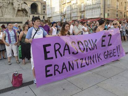 Concentraci&oacute;n de Vitoria contra la violencia de g&eacute;nero