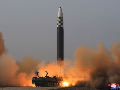 Lanzamiento del misil intercontinental norcoreano Hwasong-17