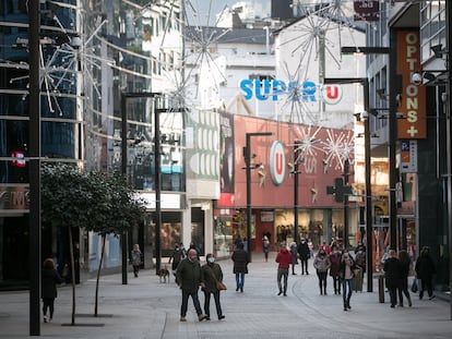 Avenida Meritxell, en Andorra la Vella, el pasado noviembre.