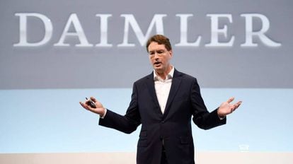 El presidente de Daimler, Ola Kaellenius, durante la conferencia anual de la compañía, en febrero.