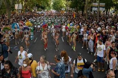 La manifestación recorre las calles de Madrid.