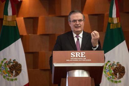 El secretario mexicano de Relaciones Exteriores, Marcelo Ebrard