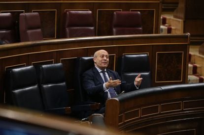 El ministro de Educación, José Ignacio Wert, en la sesión de control en el Congreso del pasado día 27.