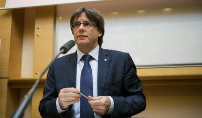 El presidente de la Generalitat, Carles Puigdemont, en París.