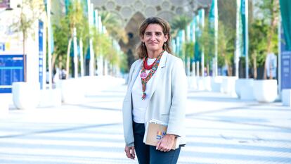 Teresa Ribera, ayer en Dubái.