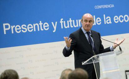 El ministro de Economía, Luis de Guindos.