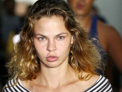 La modelo bielorrusa Anastasia Vashukévich en el tribunal de Pattaya (Tailandia) este martes.