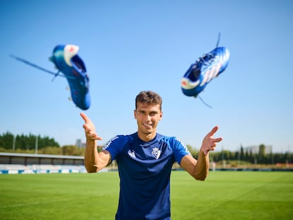 Lucas Torró, centrocampista de Osasuna, este jueves en Tajonar.