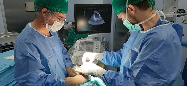 Intervención en un quirófano del hospital Reina Sofía de Córdoba la semana pasada. / JUNTA DE ANDALUCÍA