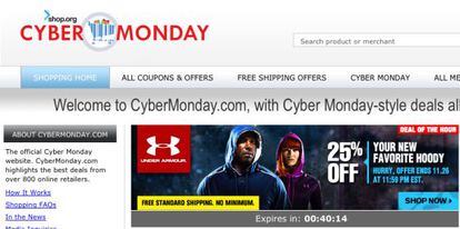 &#039;Cyber Monday&#039; es el d&iacute;a de los descuentos en Internet tras las rebajas de Acci&oacute;n de Gracias 