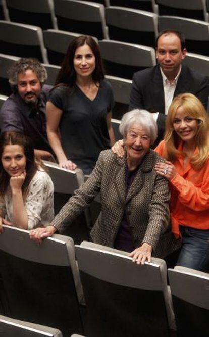 Manuela Moreno, Diego Modino, Marina Seresesky, Nicolás Matji, María Adánez y Asunción Balaguer, participantes en la Semana del Corto.