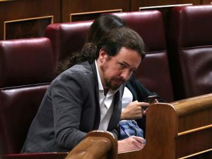 Los líderes del PSOE y Unidas Podemos hicieron esfuerzos ostensibles para evitar el contacto en el Congreso de los Diputados