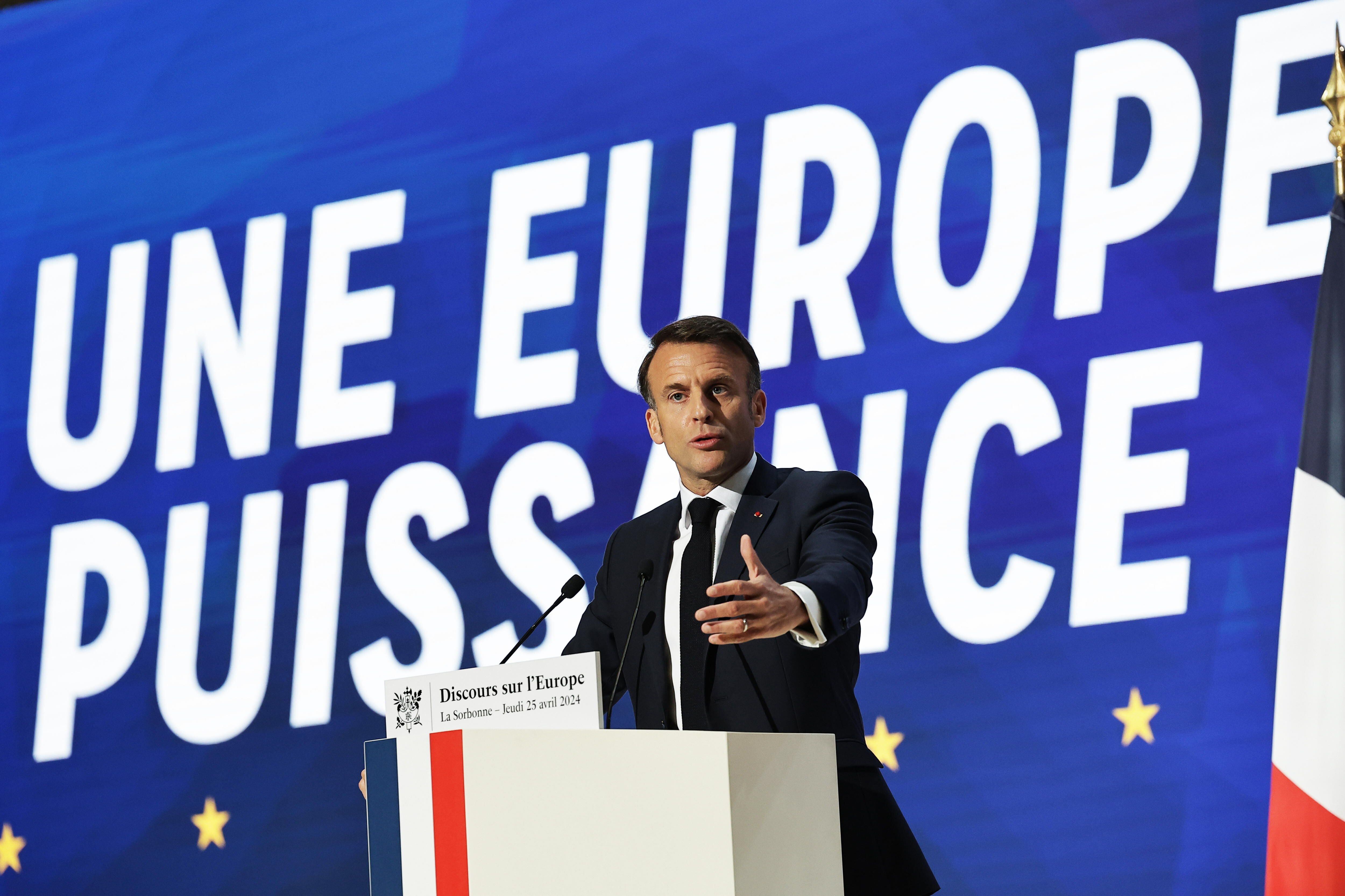 Macron abre la campaña europea con un aviso dramático: “Nuestra Europa puede morir”