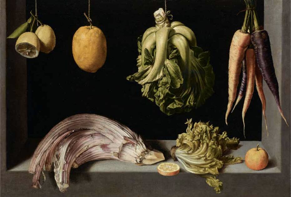 'Bodegón con frutas y verduras' (hacia 1602), de Juan Sánchez Cotán, préstamo español en la exposición del Louvre.