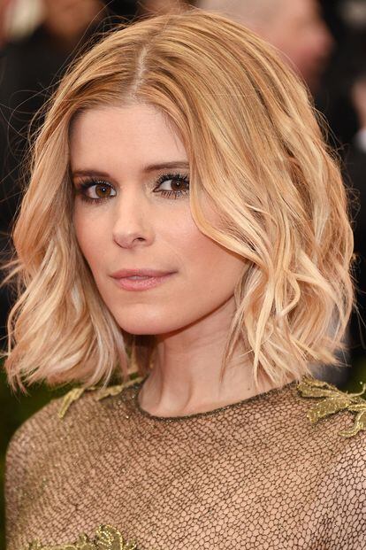 Las babylights tienen un aspecto tan natural que recuerda al pelo de los bebés. Son perfectas para dar luz y sensación de volumen en cabellos claros. En la imagen, la melenita de Kate Mara.