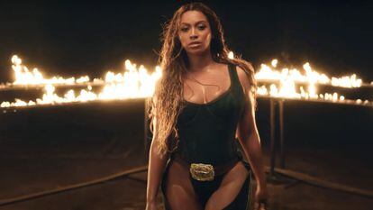 Beyoncé, en un vídeo publicitario para Adidas en 2020.