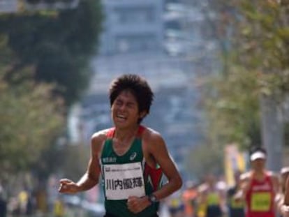 Kawauchi, durante una carrera.