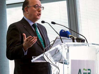 José María Roldán, durante la presentación de resultados de 2018. 