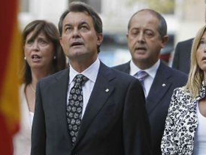 El presidente de la Generalitat, Artur Mas, y la vicepresidenta, Joana Ortega.