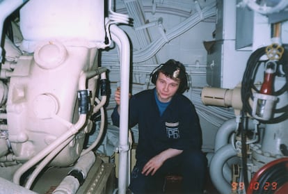 Un soldado en el submarino 'Kursk', en una imagen de archivo sin datar.