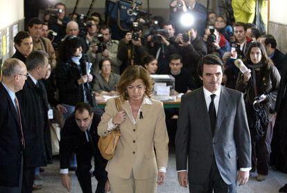 José María Aznar, ex presidente del Gobierno, y Ana Botella, en una imagen de archivo.