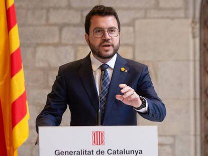 El presidente de la Generalitat, Pere Aragonès.