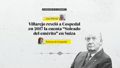 Villarejo reveló a Cospedal en 2017 la cuenta “Soleado del emérito” en Suiza