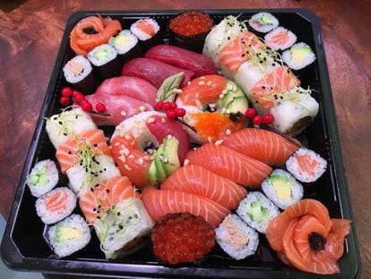 Un sushi moriawase de escándalo