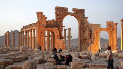Imagen de las ruinas de Palmira tomada el pasado noviembre.