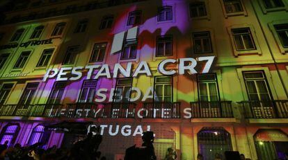 Inauguración del hotel de Cristiano Ronaldo en Lisboa.