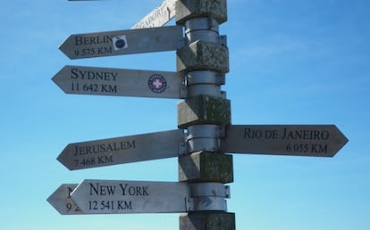 Letreros en Cape Point.