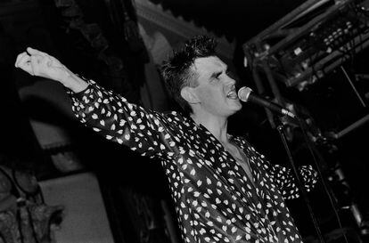 Morrissey con los Smiths en Chicago en 1985.