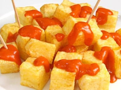 Las patatas bravas se comen en Usera