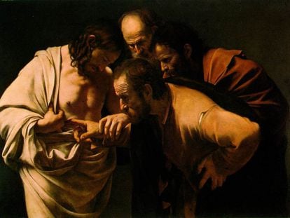 &#039;La incredulidad de Santo Tom&aacute;s&#039;, obra de Caravaggio (1602).
