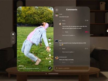TikTok lanza una app oficial para las Apple Vision Pro. ¿Qué ofrece?