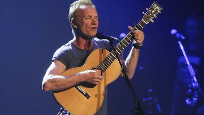 Sting en un concierto en el Teatro Real de Madrid en 2020.