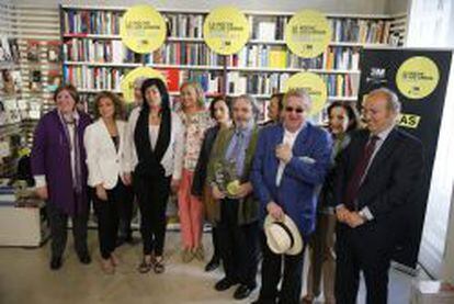 Un grupo de escritores espa&ntilde;oles participa en la presentaci&oacute;n de la VIII edici&oacute;n de La Noche de los Libros en Madrid.