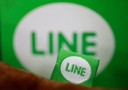 Logo de la aplicación de mensajería Line