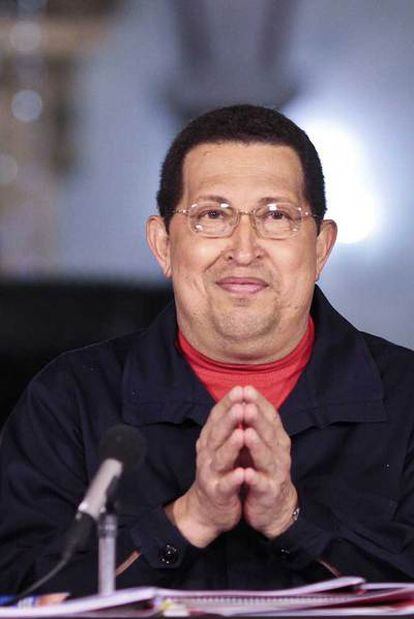 Hugo Chávez, el viernes en Caracas.