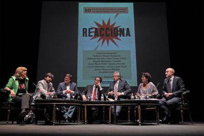 Presentación del libro 'Reacciona' en el Círculo de Bellas Artes de Madrid.