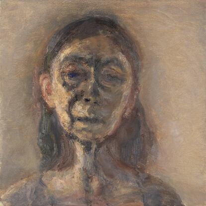 'Autorretrato' de Celia Paul en la National Portrait Gallery.