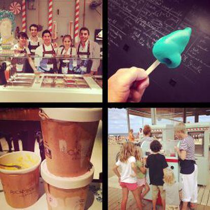 Imágenes colgadas en el Instagram de Rocambolesc, la heladería de Jordi Roca.