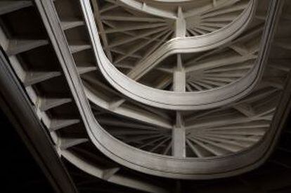 La rampa helicoidal interior del Lingotto, antigua fábrica de la Fiat, obra de los años veinte de Giacomo Mattè-Trucco.
