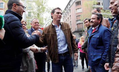 El líder de Ciudadanos, Albert Rivera, en un acto del partido este fin de semana.