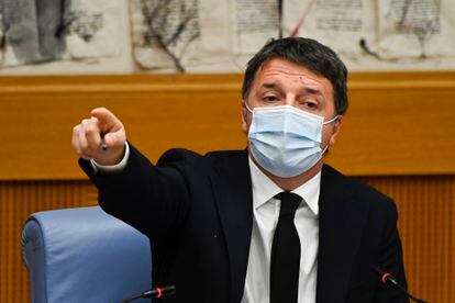 Matteo Renzi, líder de Italia Viva, en la Cámara de Diputados italiana el pasado miércoles en Roma.