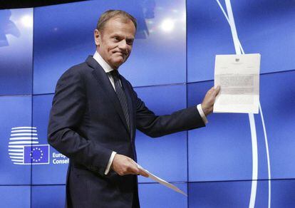 El presidente del Consejo Europeo, Donald Tusk, en marzo de 2017.