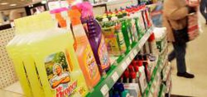 Productos de Procter & Gamble, uno de los grandes anunciantes mundiales, en un supermercado alemán