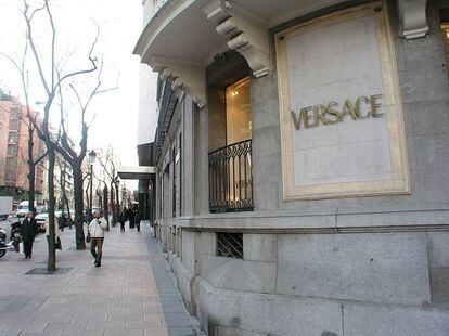 Una tienda de la empresa italiana de moda Versace.