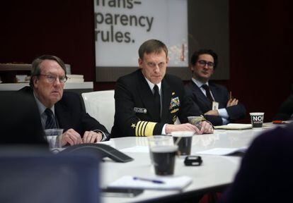 Michael Rogers, director de la NSA, en una entrevista el 8 de enero en Nueva York. 