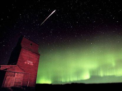 Rastro de una Leónida en el cielo boreal.